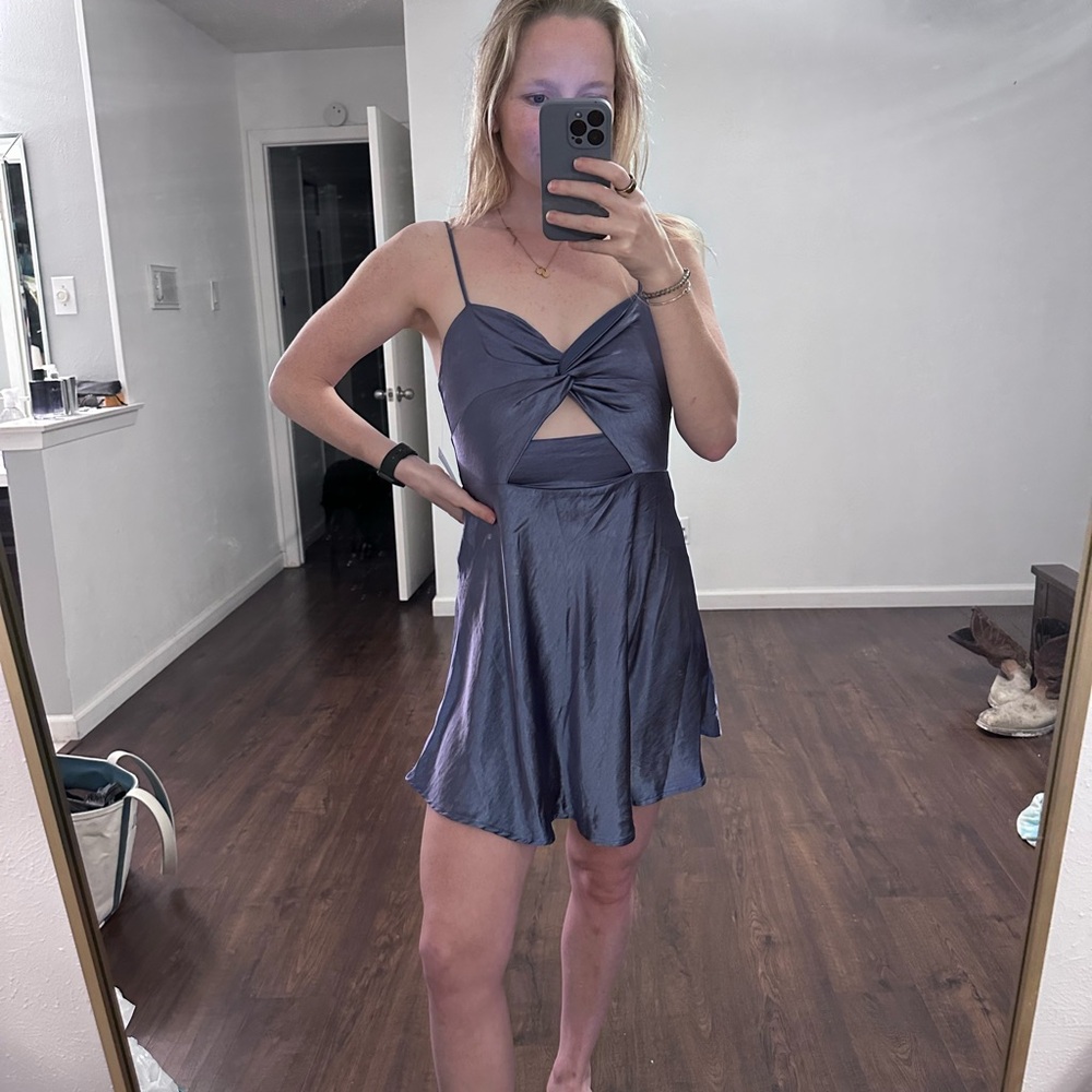 Purple bow dress